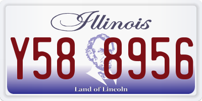 IL license plate Y588956