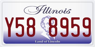 IL license plate Y588959