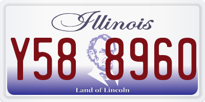 IL license plate Y588960