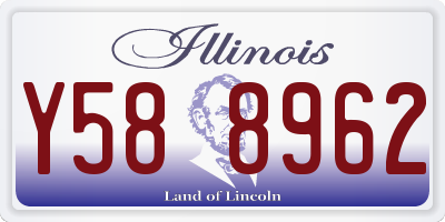 IL license plate Y588962