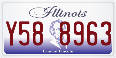 IL license plate Y588963