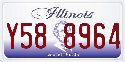 IL license plate Y588964