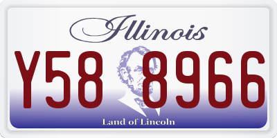 IL license plate Y588966