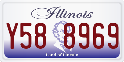 IL license plate Y588969