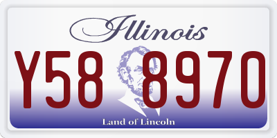 IL license plate Y588970