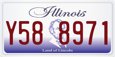 IL license plate Y588971