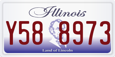 IL license plate Y588973