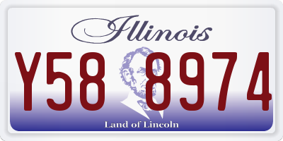 IL license plate Y588974