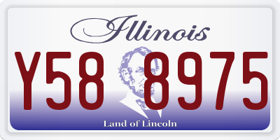 IL license plate Y588975