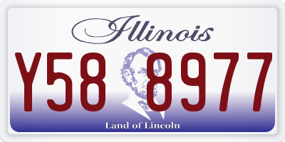 IL license plate Y588977