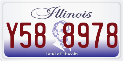 IL license plate Y588978