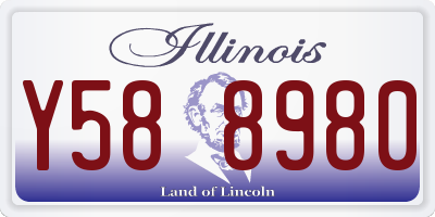 IL license plate Y588980