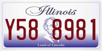IL license plate Y588981