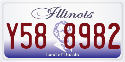 IL license plate Y588982