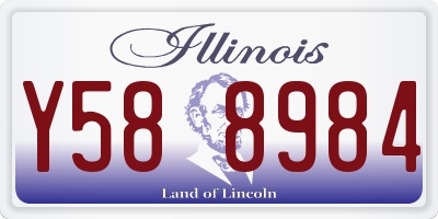 IL license plate Y588984