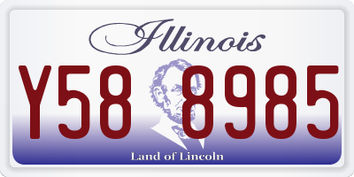 IL license plate Y588985