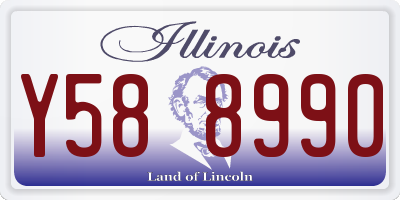 IL license plate Y588990
