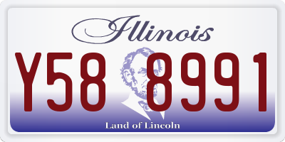 IL license plate Y588991