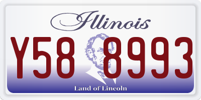 IL license plate Y588993