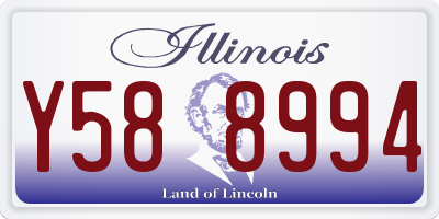 IL license plate Y588994
