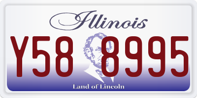 IL license plate Y588995
