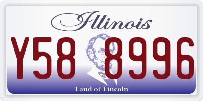 IL license plate Y588996