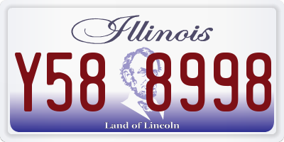 IL license plate Y588998