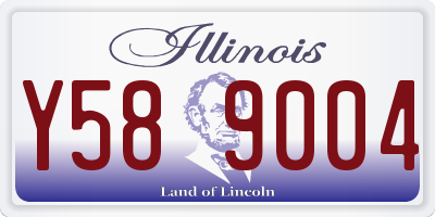 IL license plate Y589004