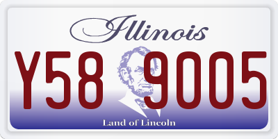 IL license plate Y589005