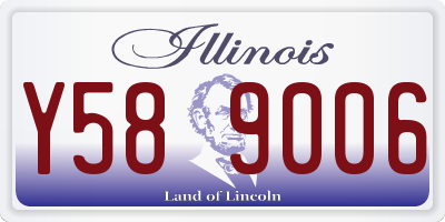IL license plate Y589006