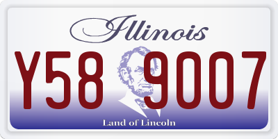 IL license plate Y589007