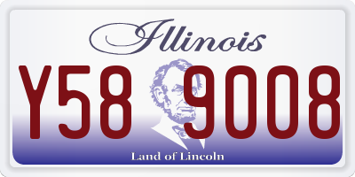 IL license plate Y589008