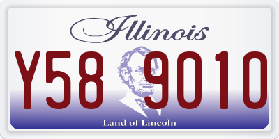 IL license plate Y589010