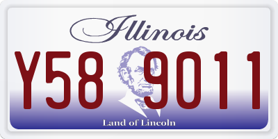 IL license plate Y589011