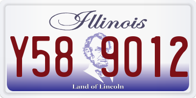 IL license plate Y589012