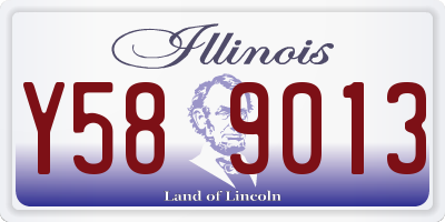 IL license plate Y589013