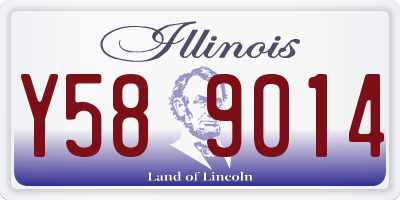 IL license plate Y589014