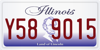IL license plate Y589015