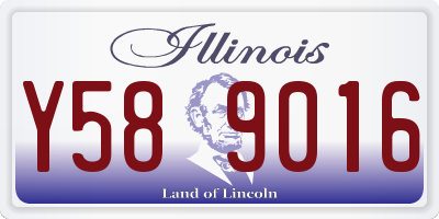 IL license plate Y589016