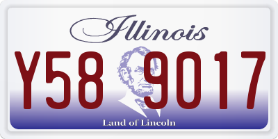 IL license plate Y589017