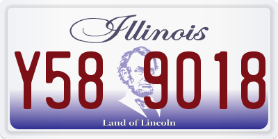 IL license plate Y589018