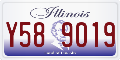 IL license plate Y589019