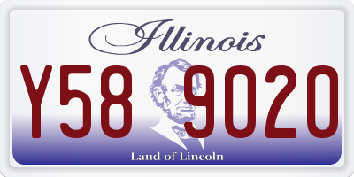 IL license plate Y589020