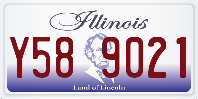 IL license plate Y589021