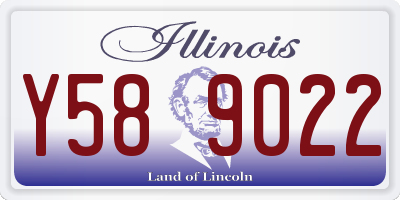 IL license plate Y589022