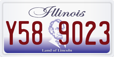 IL license plate Y589023