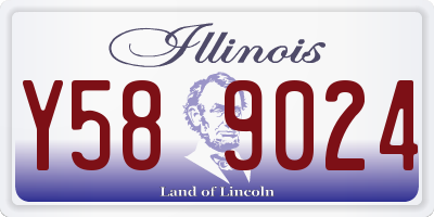 IL license plate Y589024