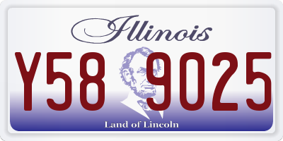 IL license plate Y589025