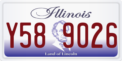 IL license plate Y589026
