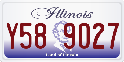 IL license plate Y589027